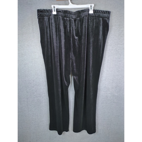 Attitudes by Renee Velvet Wide Leg Knit Pants - Picture 4 of 10